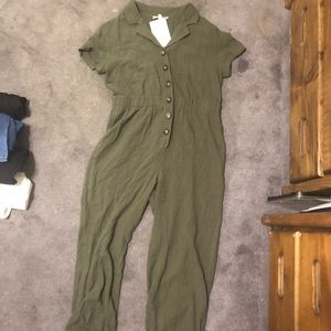 Olive green jumpsuit